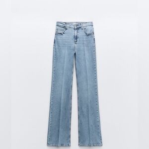 Zara Denim Jeans flare high waisted light blue size 30